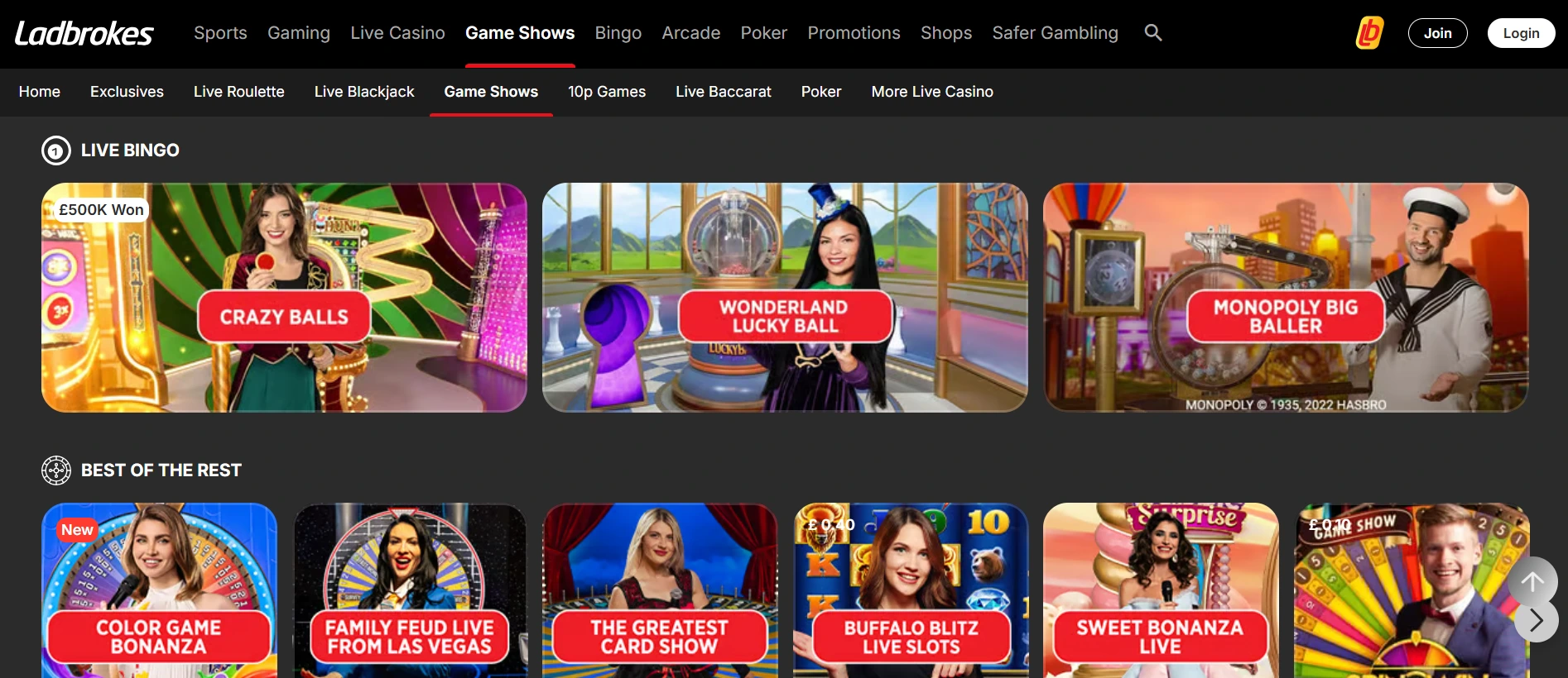Ladbrokes casino site